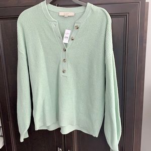 Loft Button Sweater